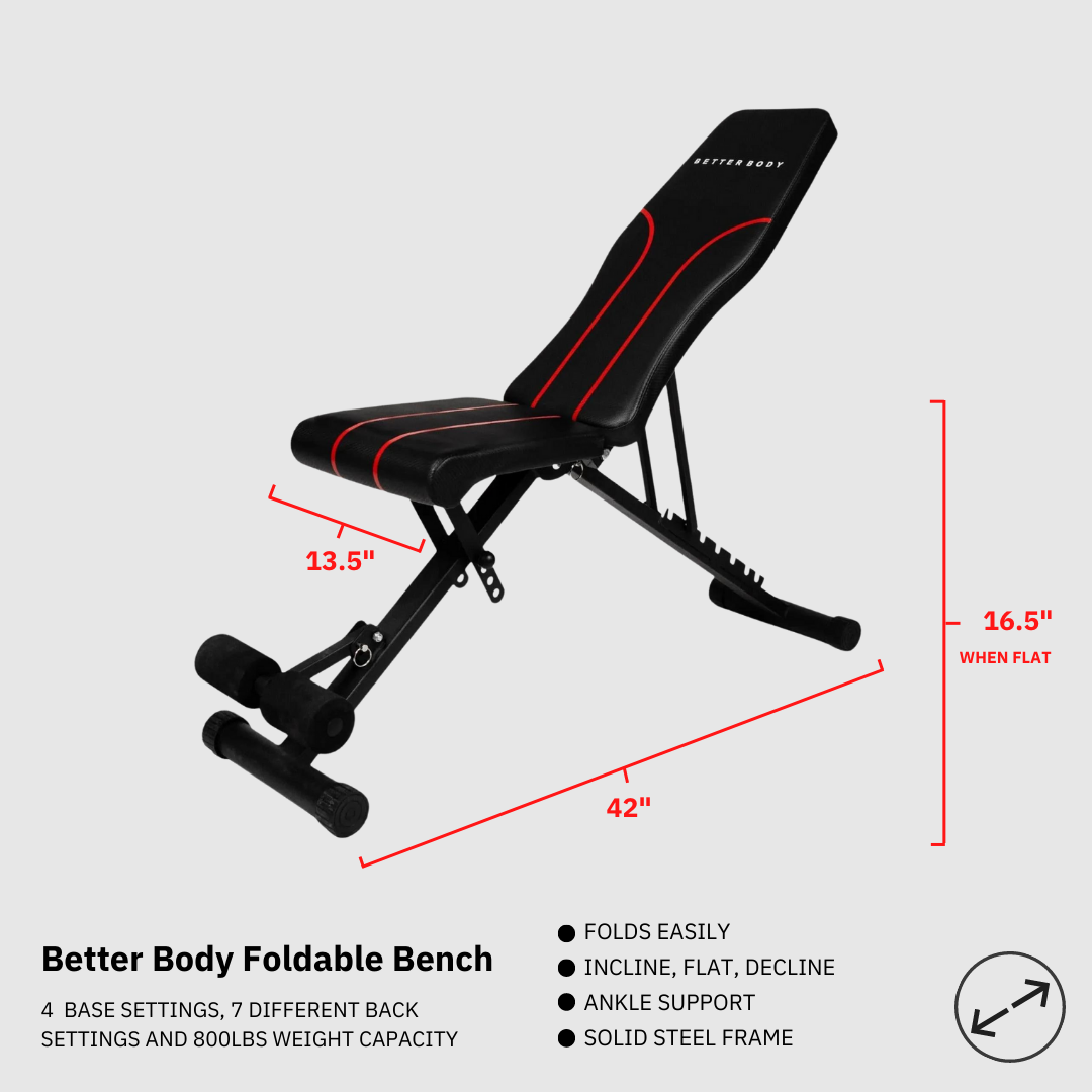 Better Body Pro Adjustable Dumbbell Bundle Footprint