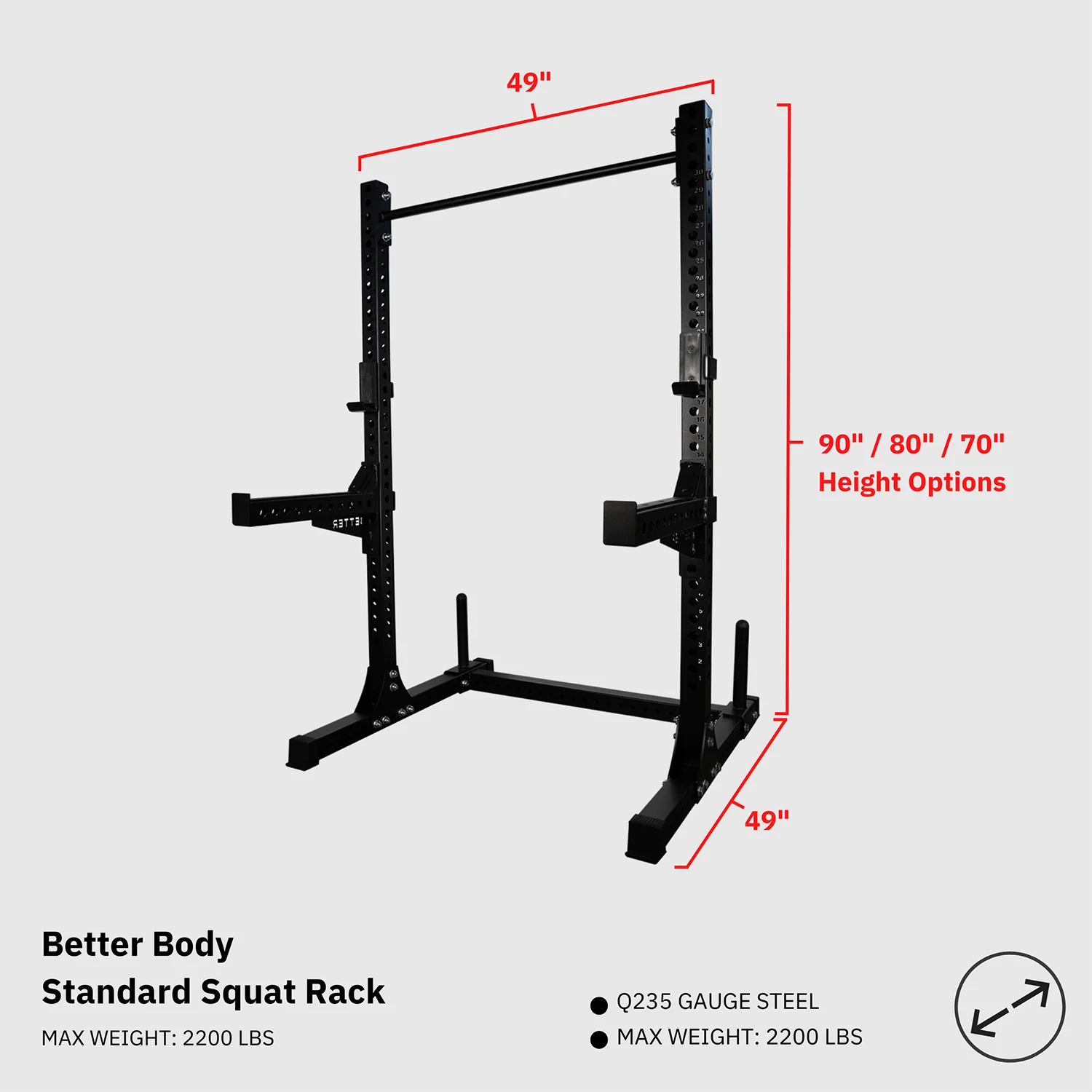 Power Bundle with Squat Rack Footprint