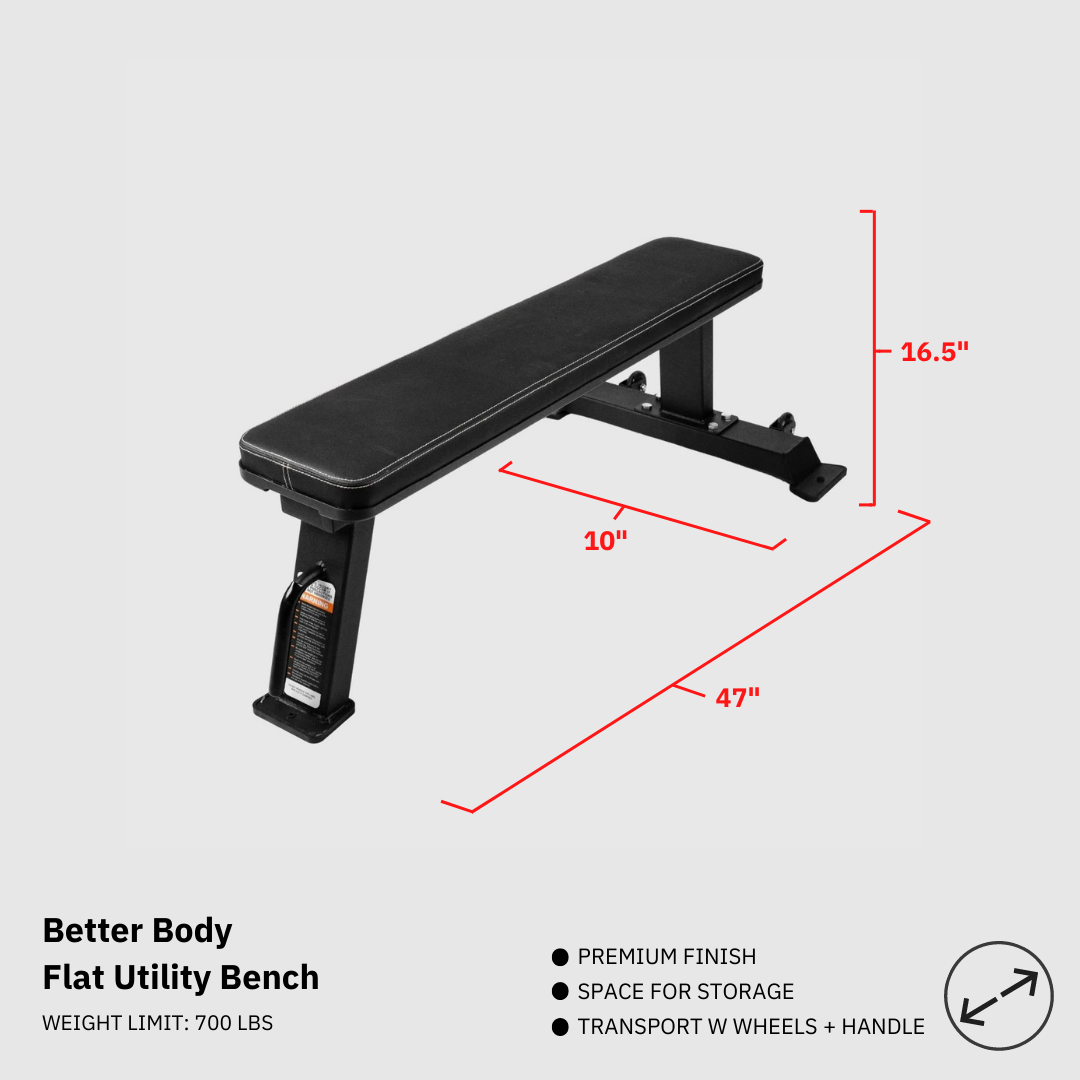 Better Body Flat Utility Bench Footprint