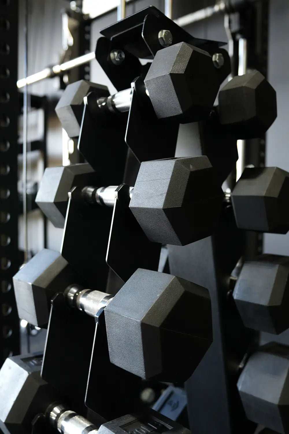 Hex Dumbbell Set With Rack | 5-30lbs