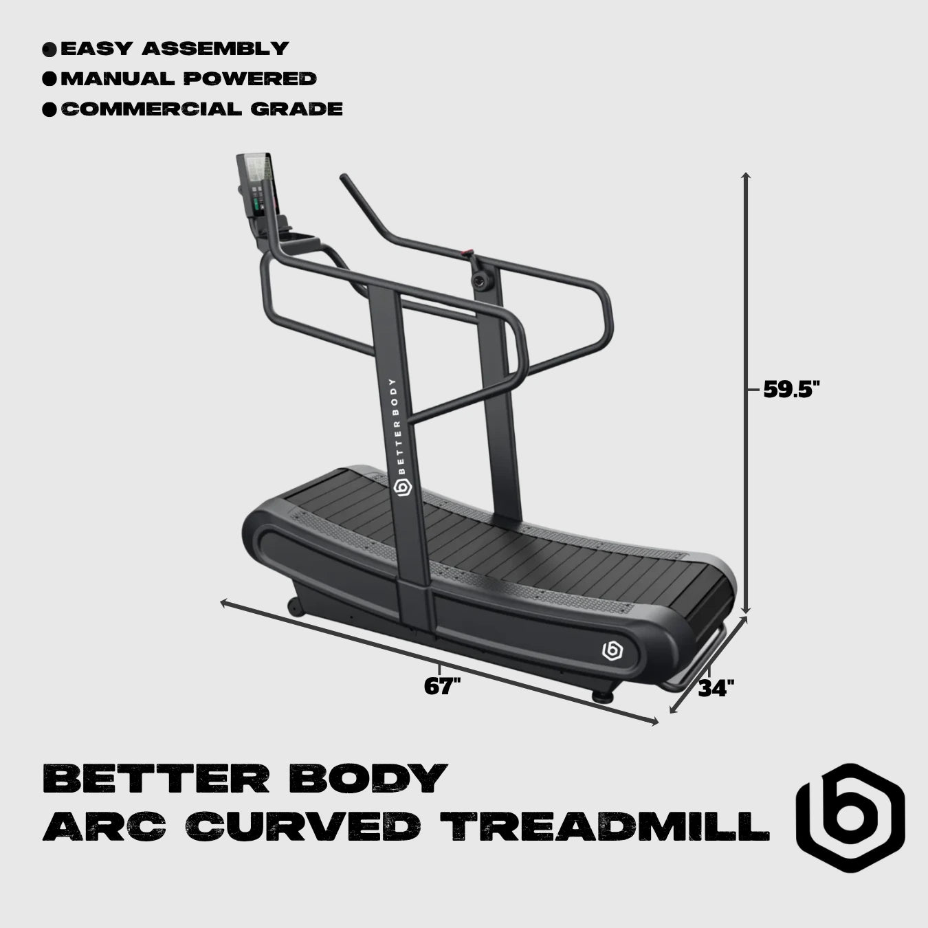 ARC Curved Treadmill Footprint