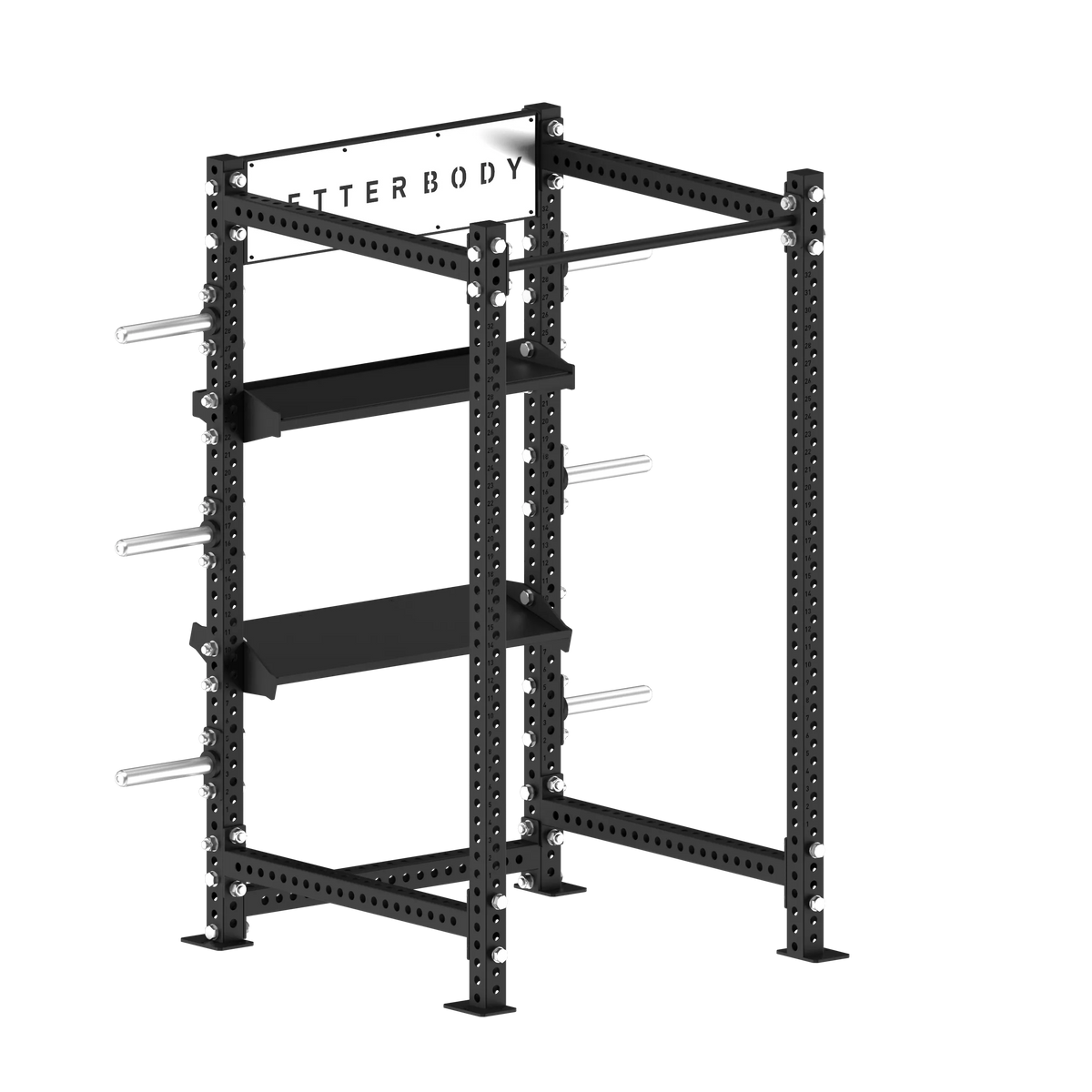 Swimmer Using Power Rack Power Rack with Arsenal Attachment