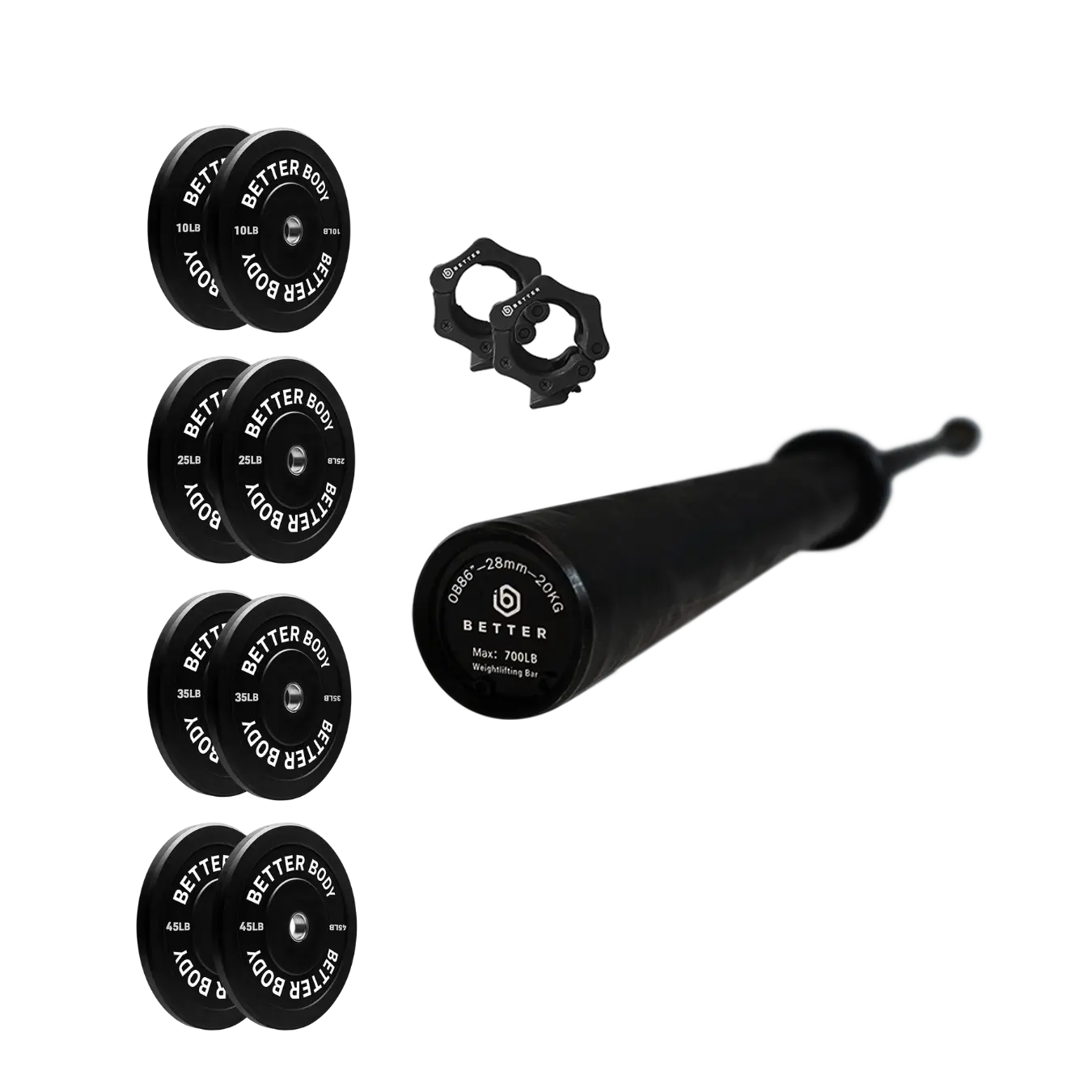 Better Body Barbell and Weight Bundle | 5-45lb