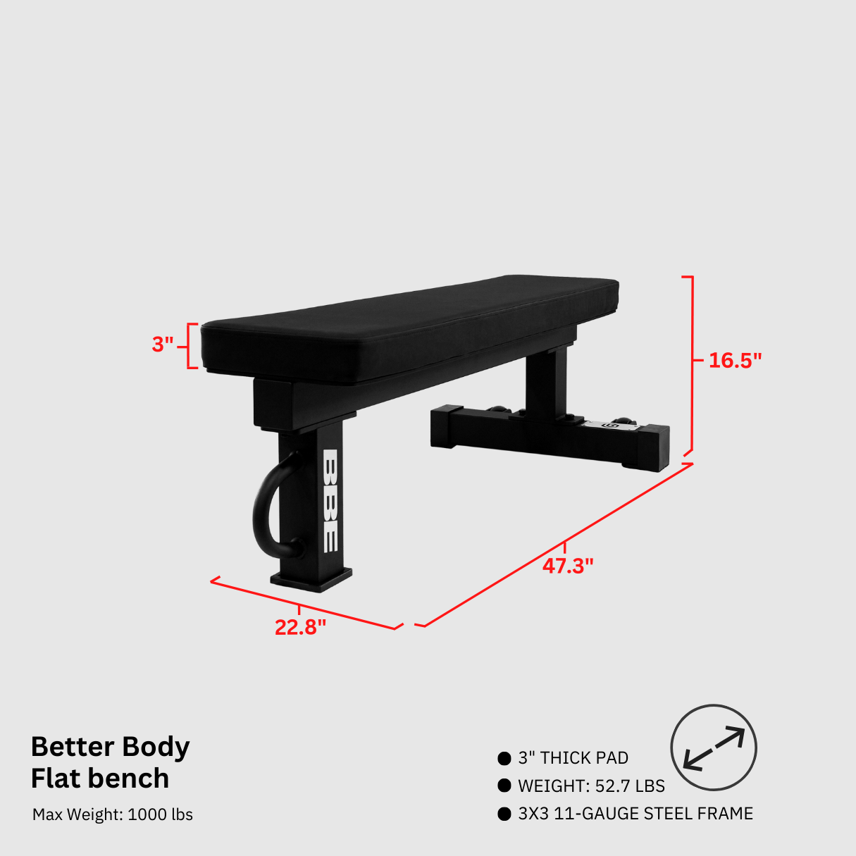 Flat Bench Footprint