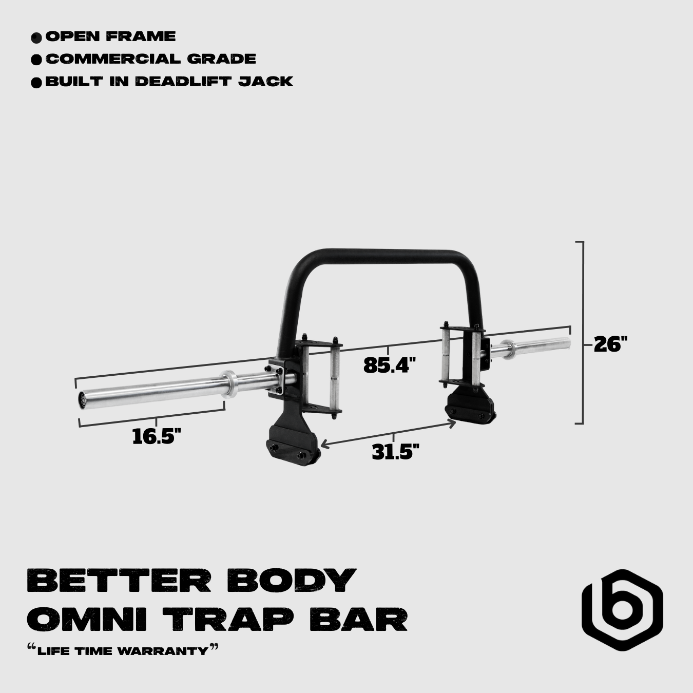 Omni Trap Bar Footprint