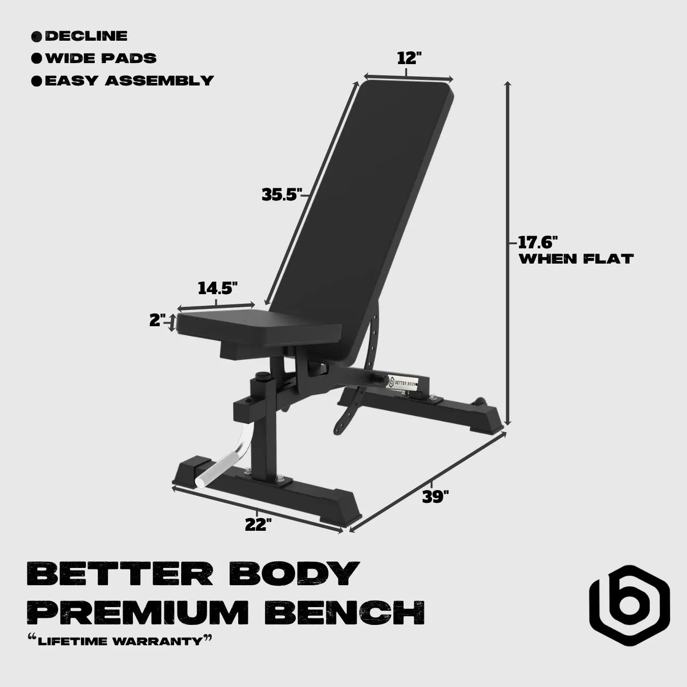 Premium Bench Footprint