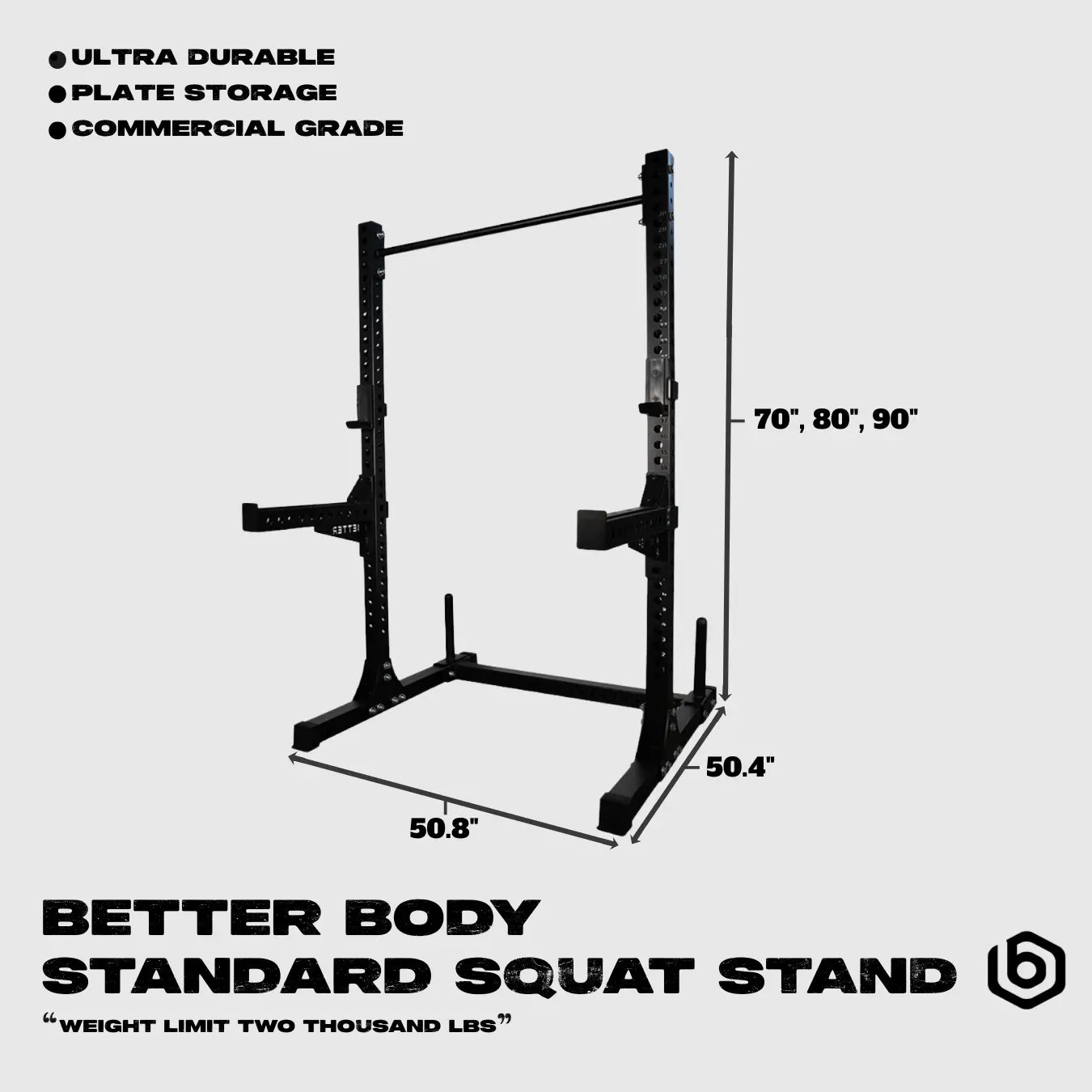 Power Bundle with Squat Rack Footprint