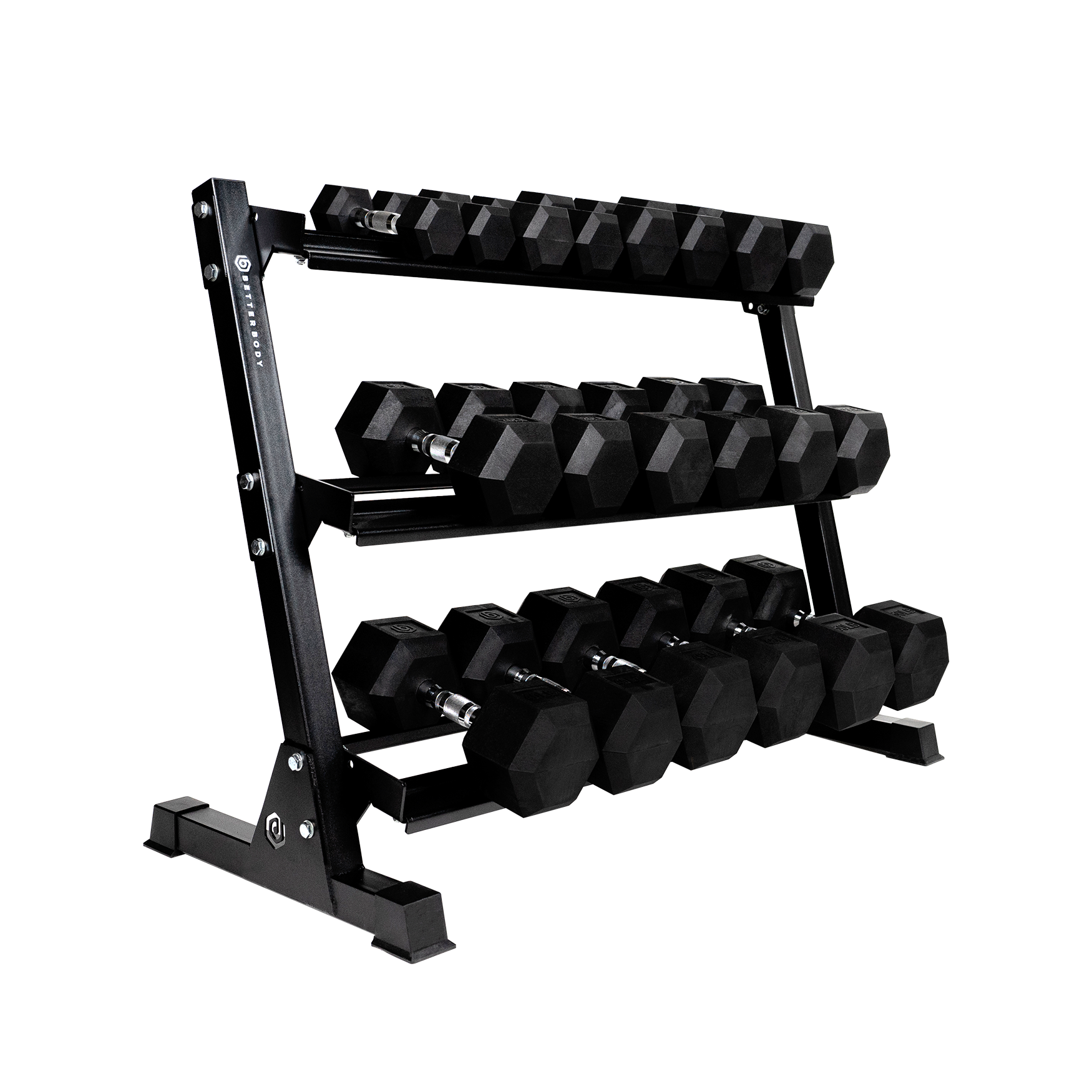 Hex Dumbbell Set With Rack | 5-30lbs