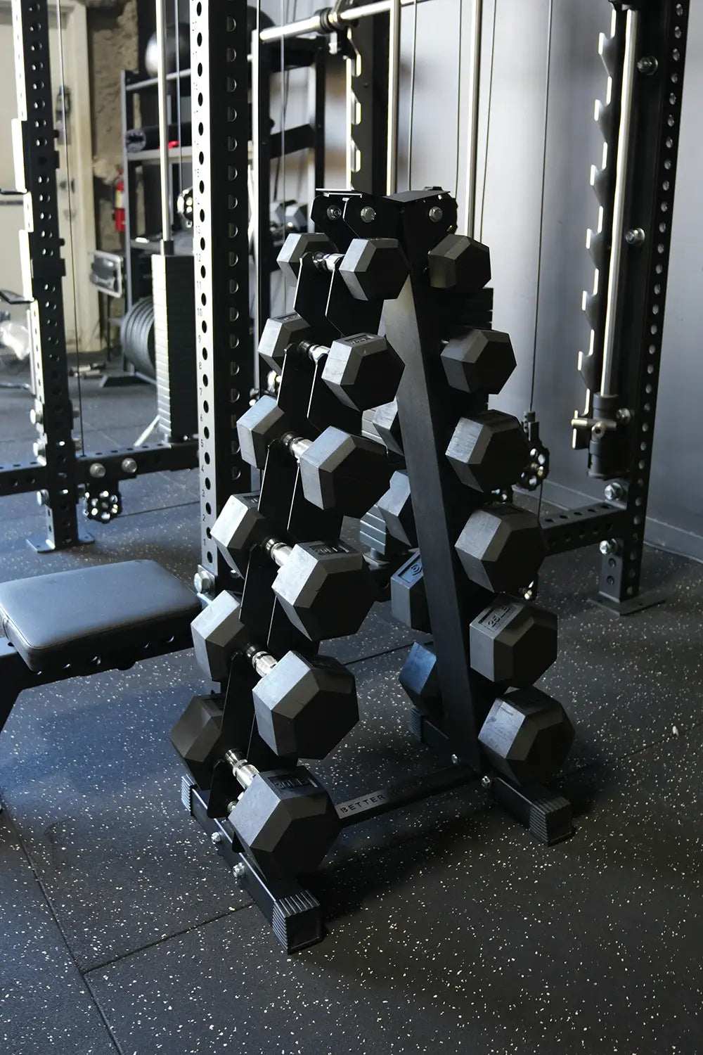 Hex Dumbbell Set With Rack | 5-30lbs