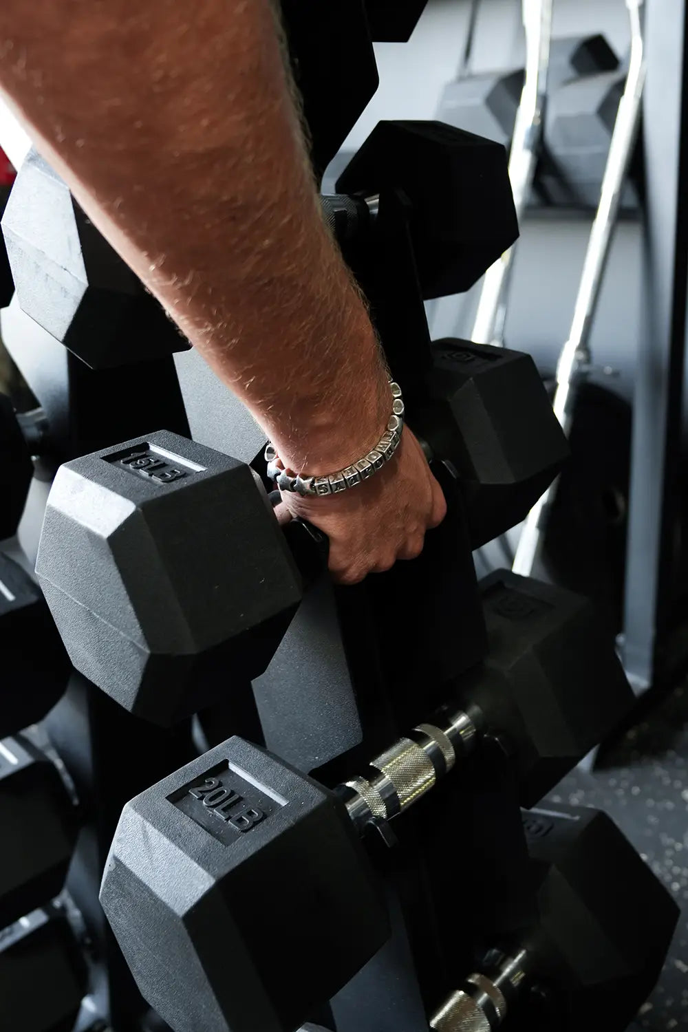 Hex Dumbbell Set With Rack | 5-30lbs