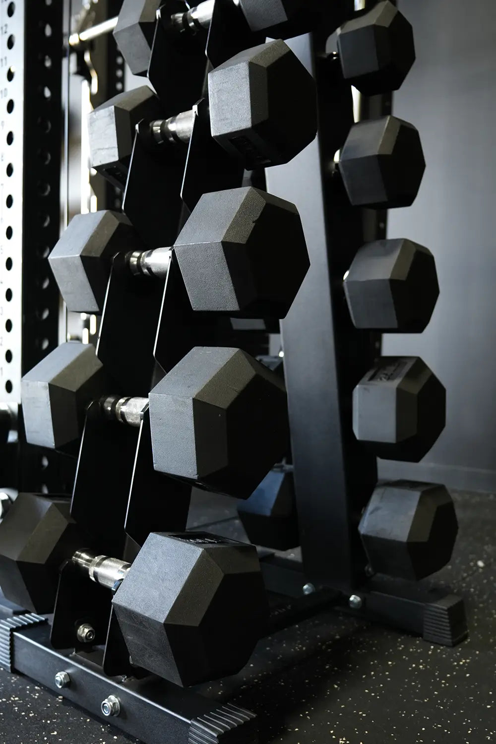 Hex Dumbbell Set With Rack | 5-30lbs