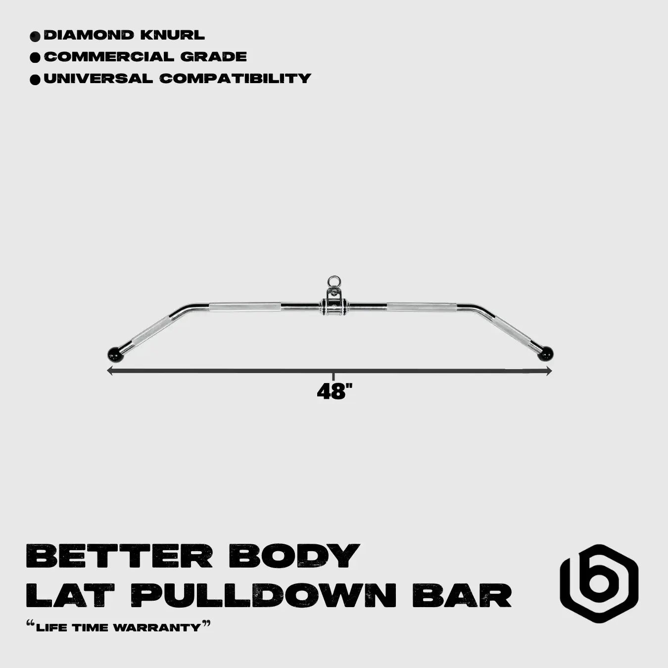 Lat Pulldown Bar 48" Footprint