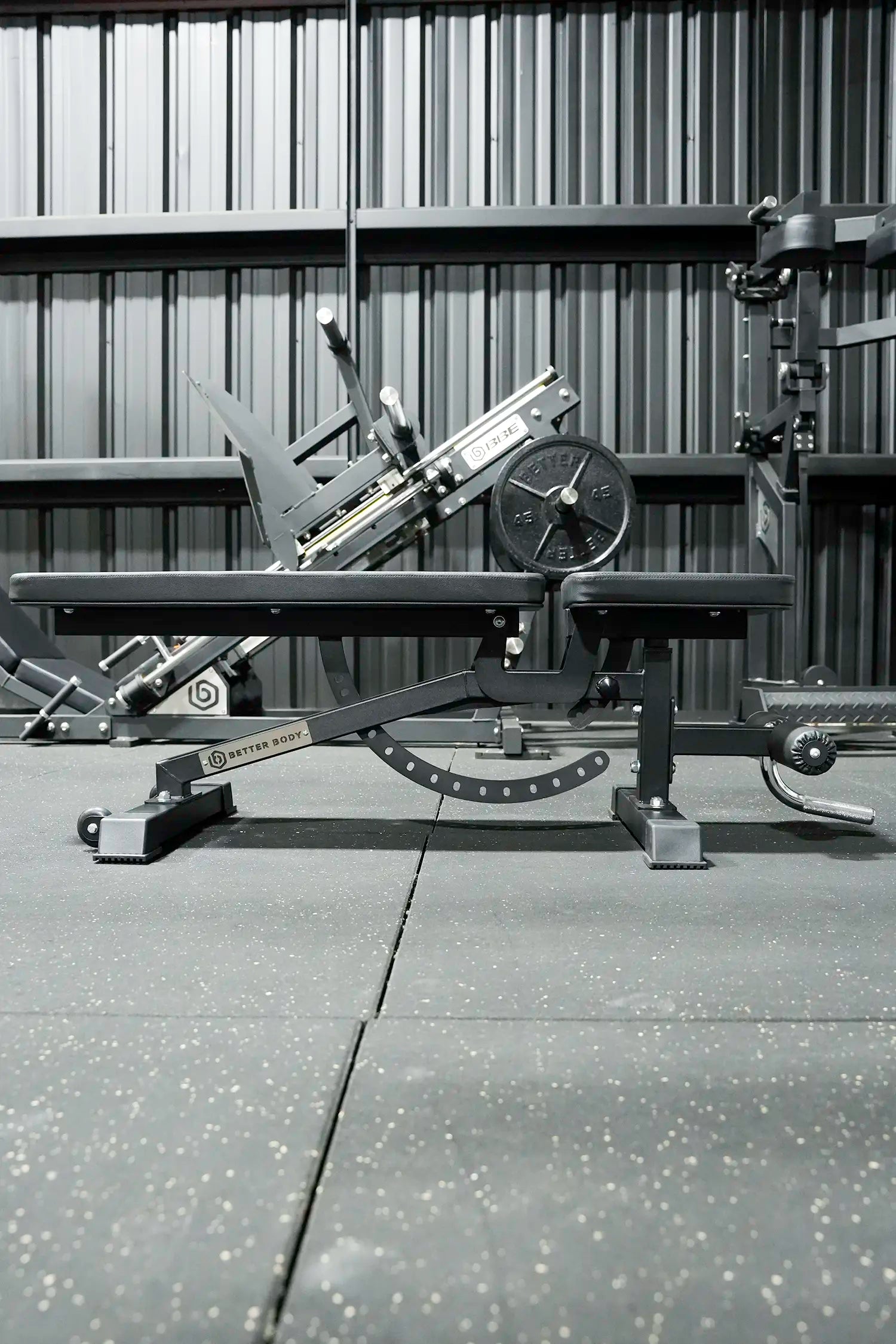 Better Body Rubber Hex Dumbbell Set & Bench Bundle