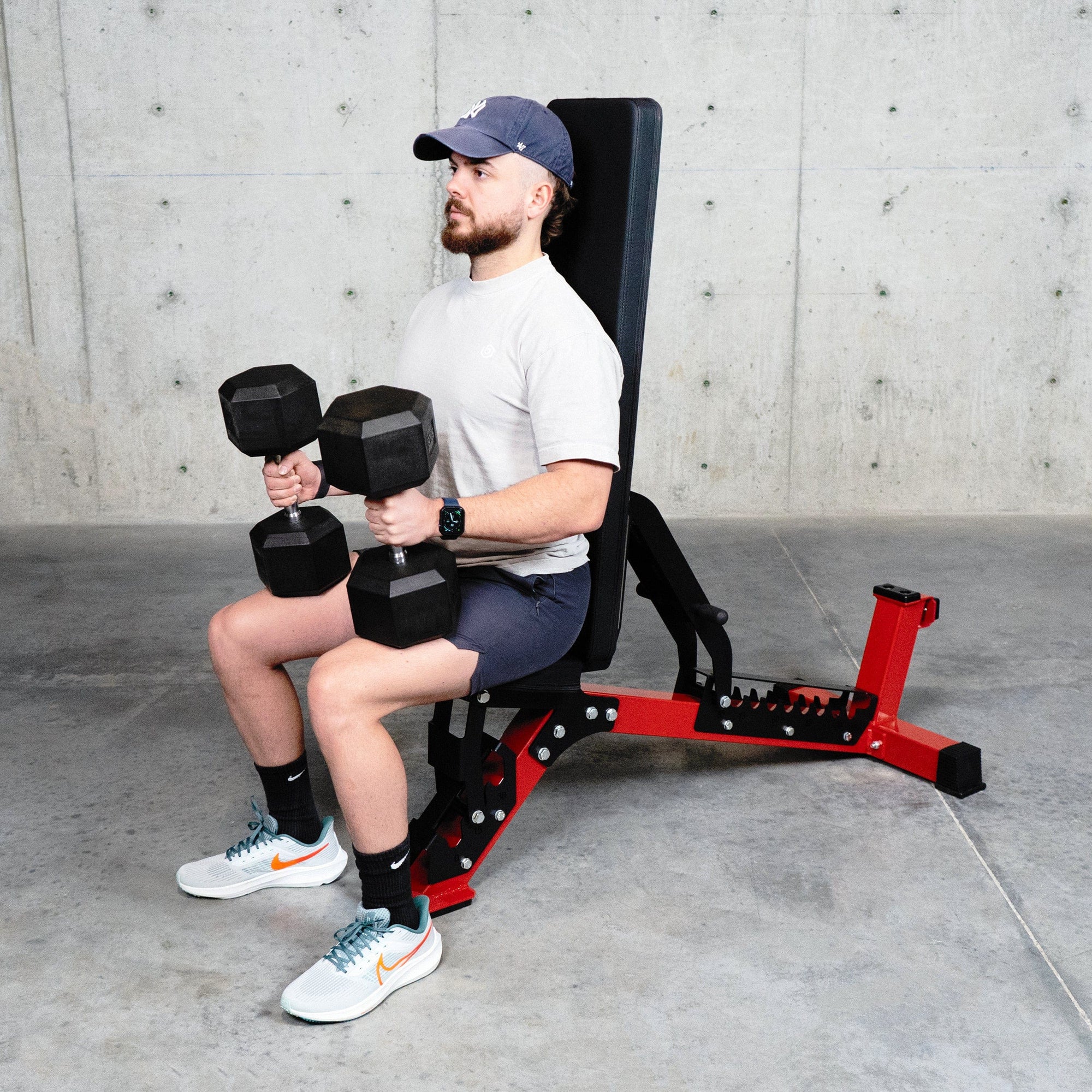 Hex Dumbbell Set (5-50lbs) & Heavy Duty Bench Bundle