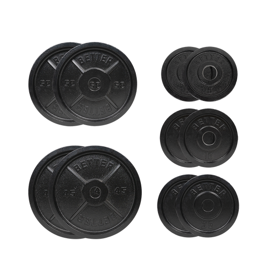 Machined Deep Dish Weight Plates | Full Set | Two Per Size |