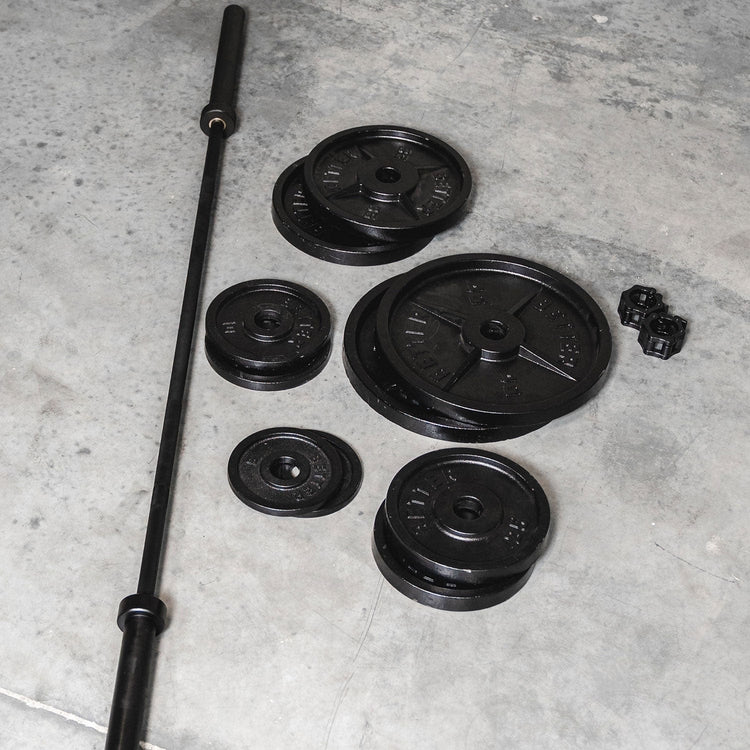 Machined Deep Dish Weight Plates | Sets of two | 5 - 45lbs | Black