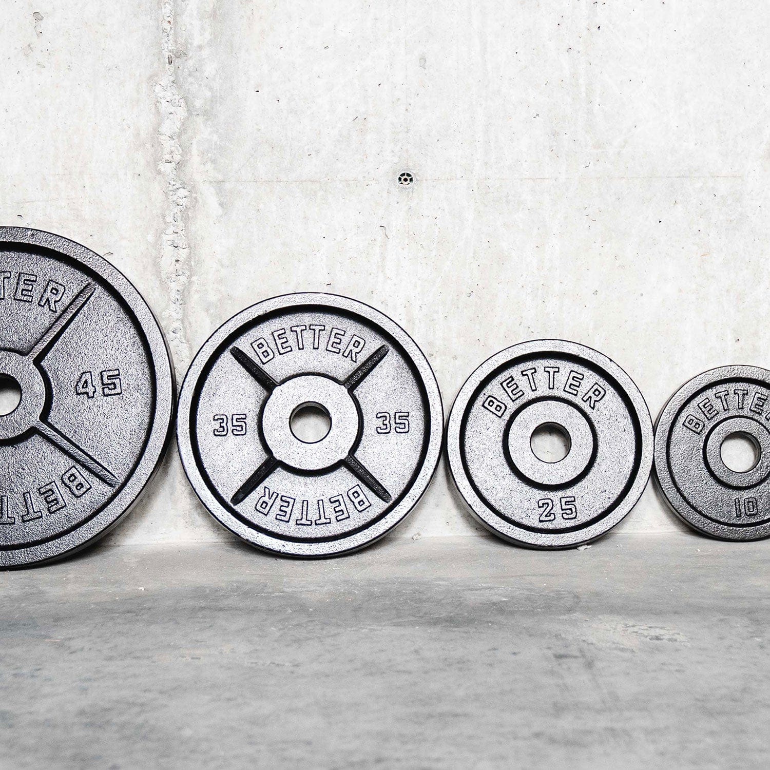 Machined Deep Dish Weight Plates | Full Set | Two Per Size |